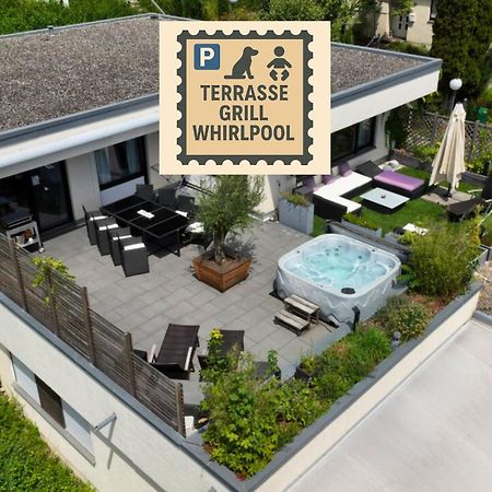 Penthouse - 3 Schlafzimmer- Sonnige Dachterrasse -Whirlpool & Alpenblick - Perfekt Fuer Romantik Oder Familienurlaub Mit Kind, Hund Willkommen - By Ferienwohnenamsee - Uberlingen Buitenkant foto