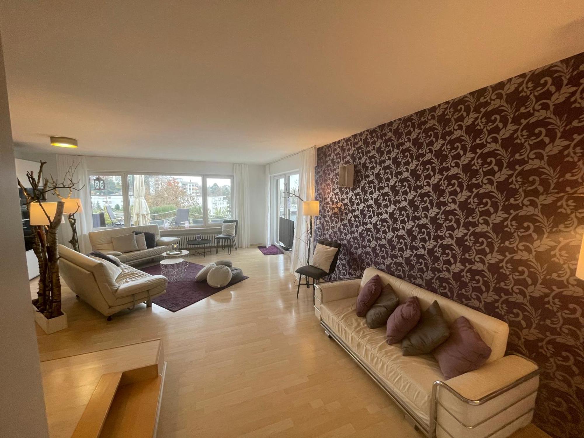 Penthouse - 3 Schlafzimmer- Sonnige Dachterrasse -Whirlpool & Alpenblick - Perfekt Fuer Romantik Oder Familienurlaub Mit Kind, Hund Willkommen - By Ferienwohnenamsee - Uberlingen Buitenkant foto