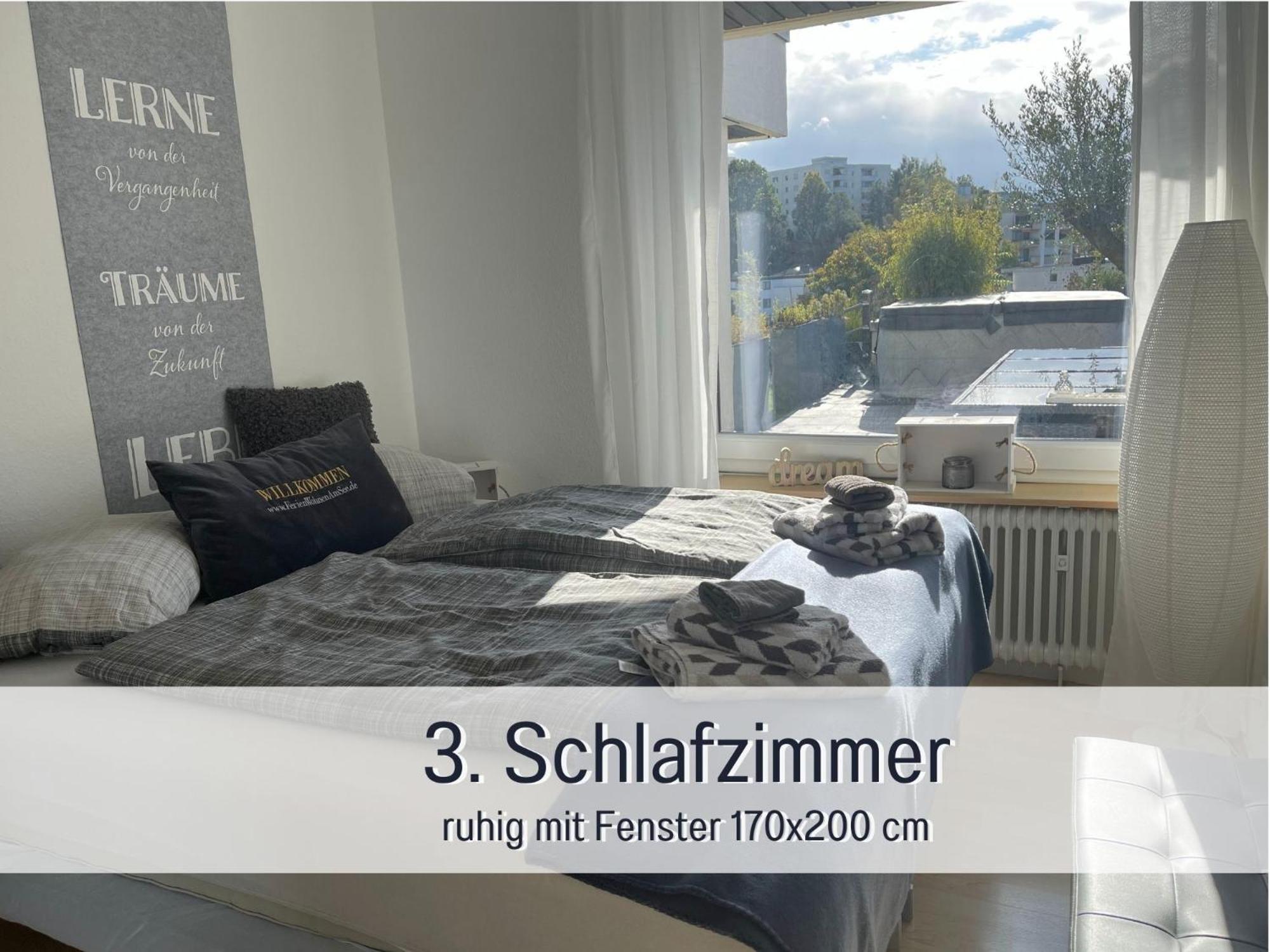 Penthouse - 3 Schlafzimmer- Sonnige Dachterrasse -Whirlpool & Alpenblick - Perfekt Fuer Romantik Oder Familienurlaub Mit Kind, Hund Willkommen - By Ferienwohnenamsee - Uberlingen Buitenkant foto