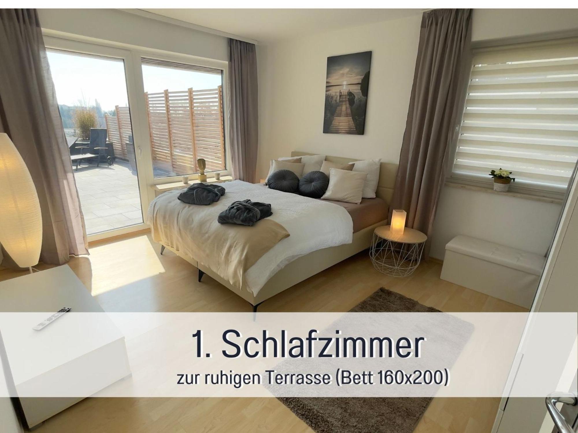 Penthouse - 3 Schlafzimmer- Sonnige Dachterrasse -Whirlpool & Alpenblick - Perfekt Fuer Romantik Oder Familienurlaub Mit Kind, Hund Willkommen - By Ferienwohnenamsee - Uberlingen Buitenkant foto
